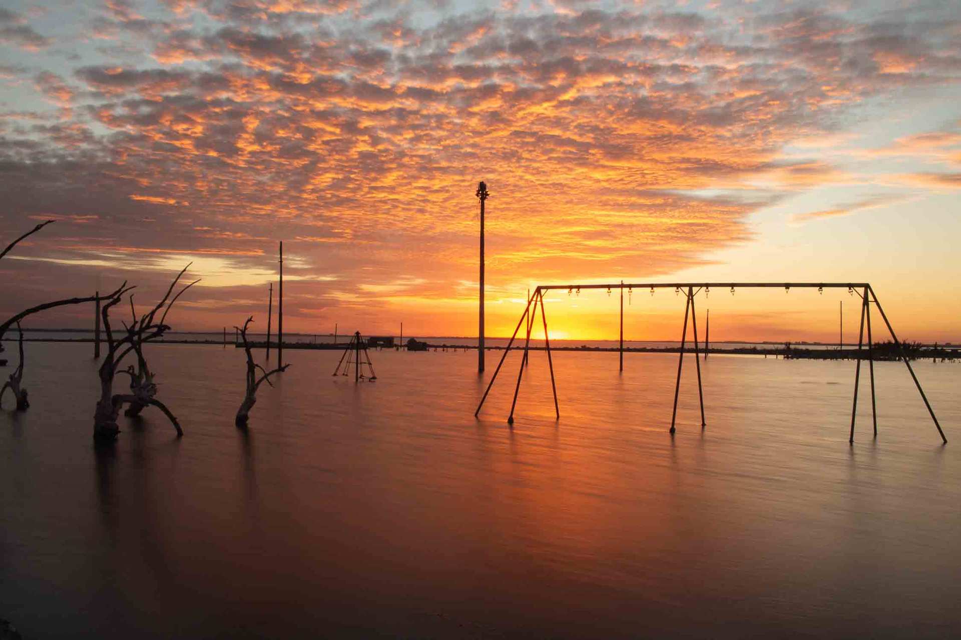 Atardecer en los columpios