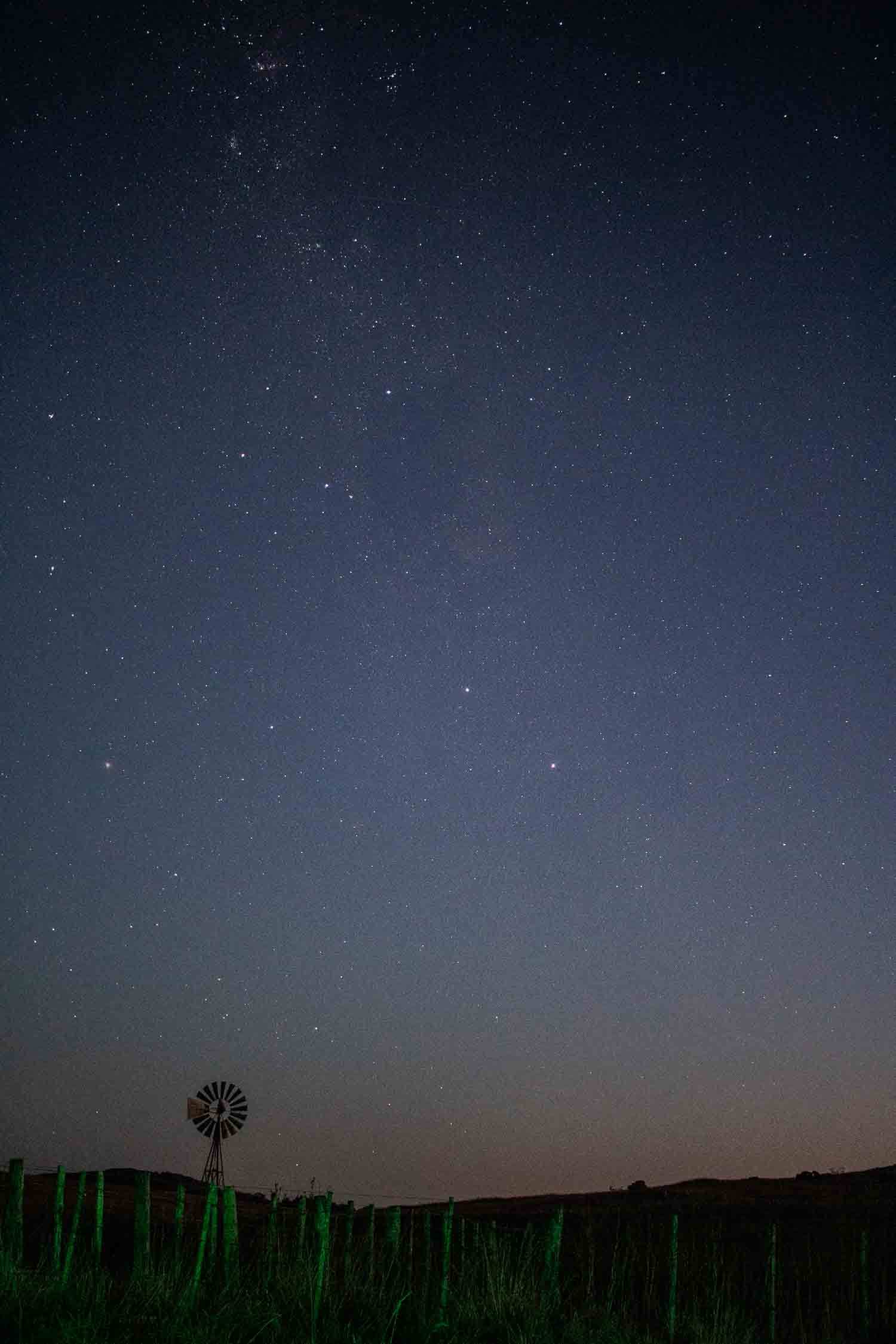 Via Lactea en el campo
