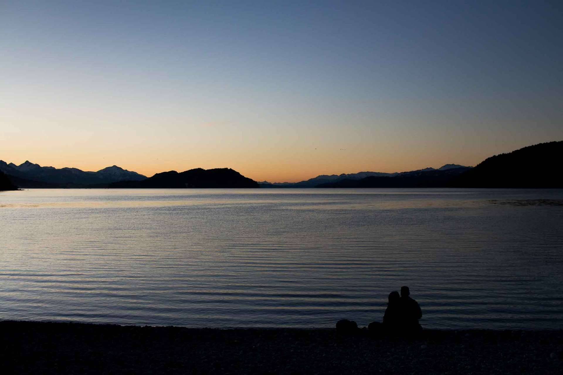 Pareja en el Nahuel Huapi